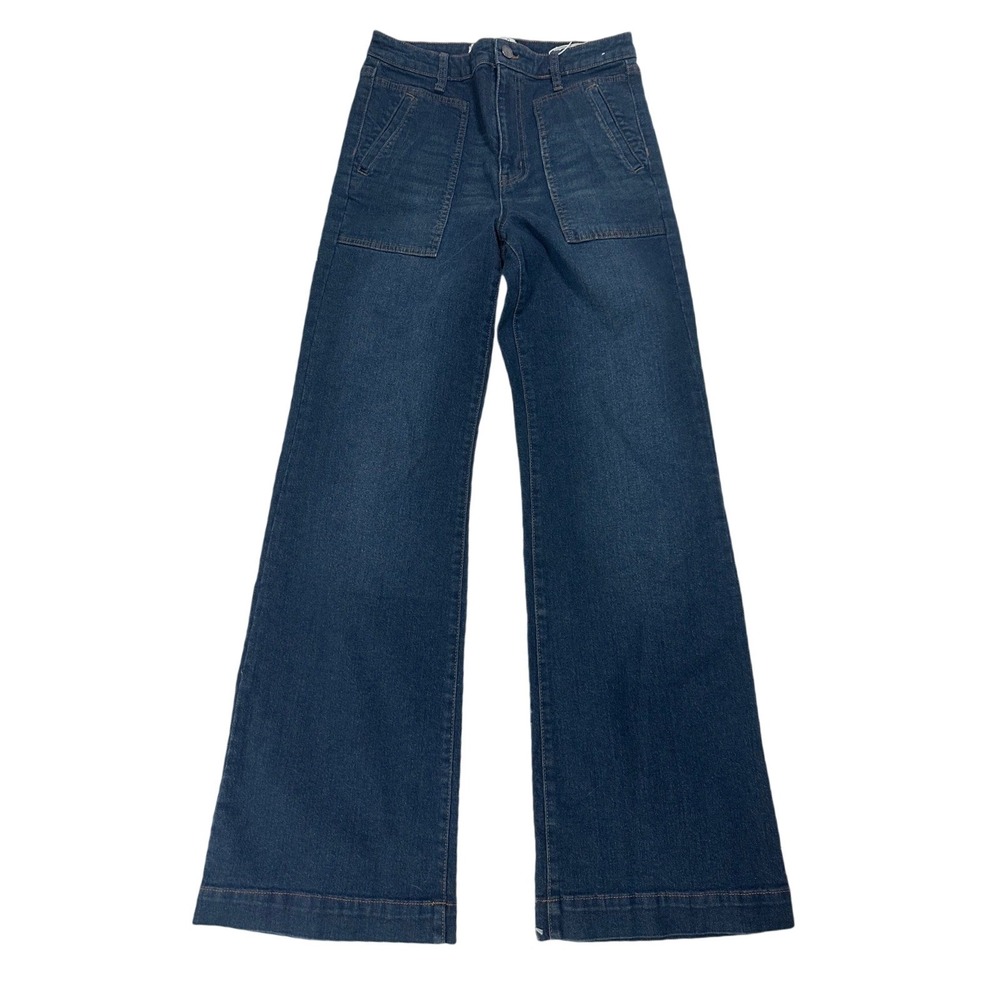 Sam Edelman Codie High Rise Wide Leg Jeans Sz 29‎ Dark Wash NWOT